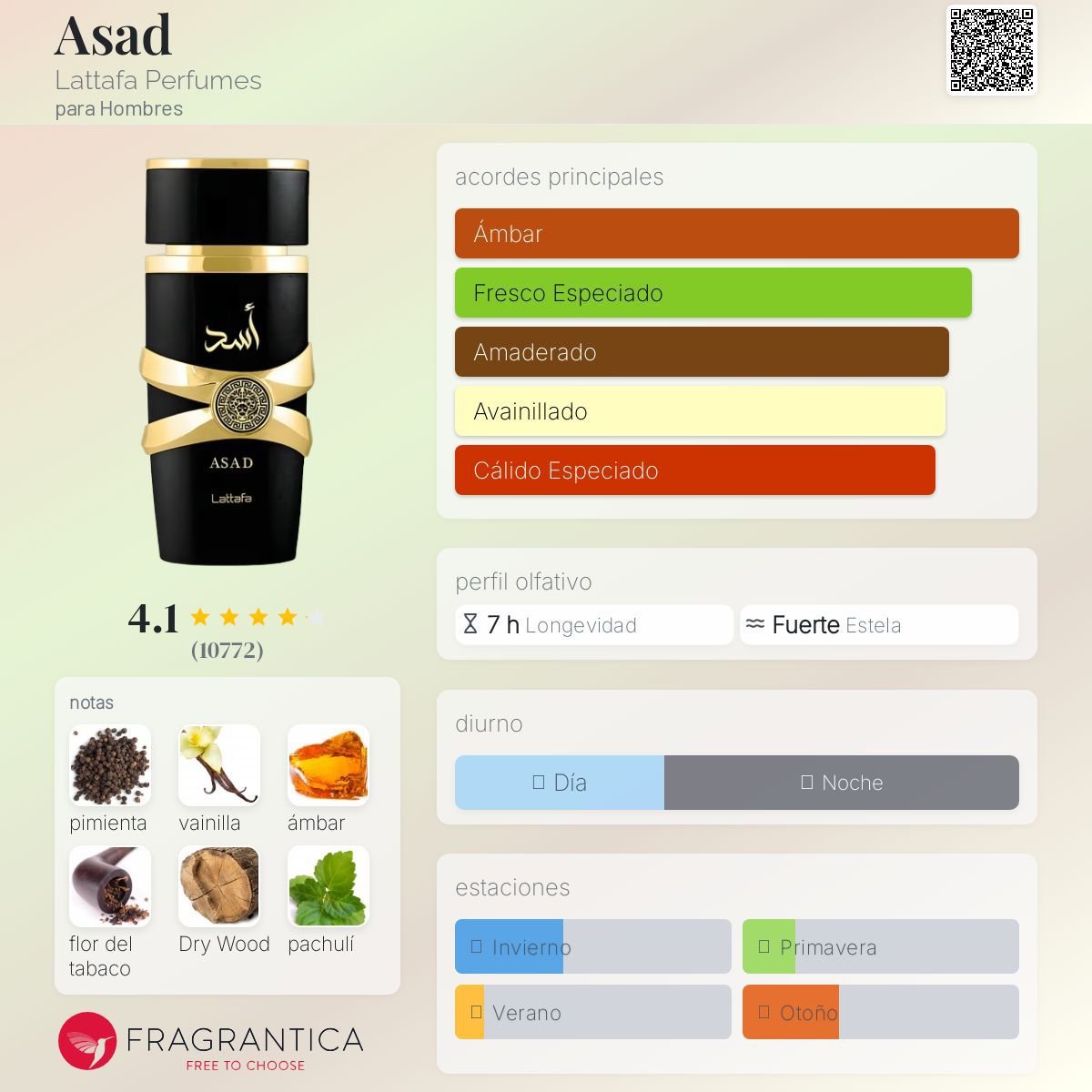 PERFUME LATTAFA ASAD EDP MASCULINO EDP 100ML - Image 3