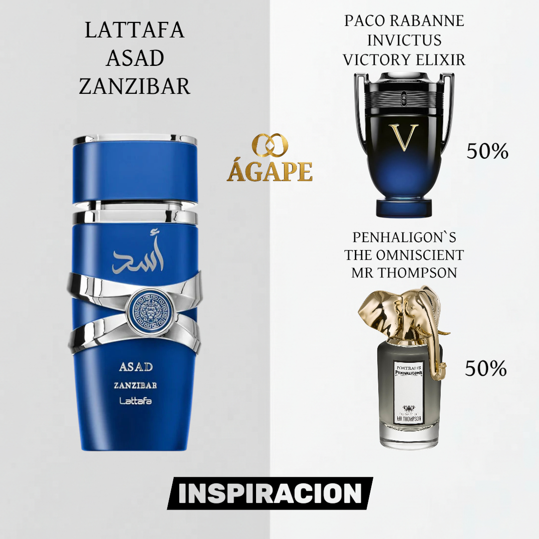 PERFUME LATTAFA ASAD ZANZIBAR EDP MASCULINO 100ML - Image 2
