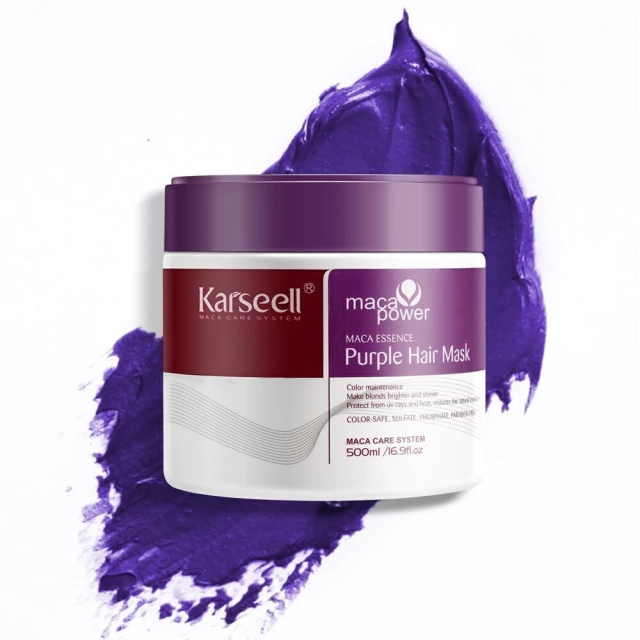 KARSEELL MASCARA CAPILAR PURPLE HAIR MASK 500ML - Image 3