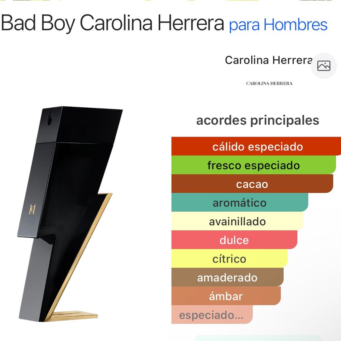 PERFUME CAROLINA HERRERA BAD BOY EDT MASCULINO 100ML - Image 3