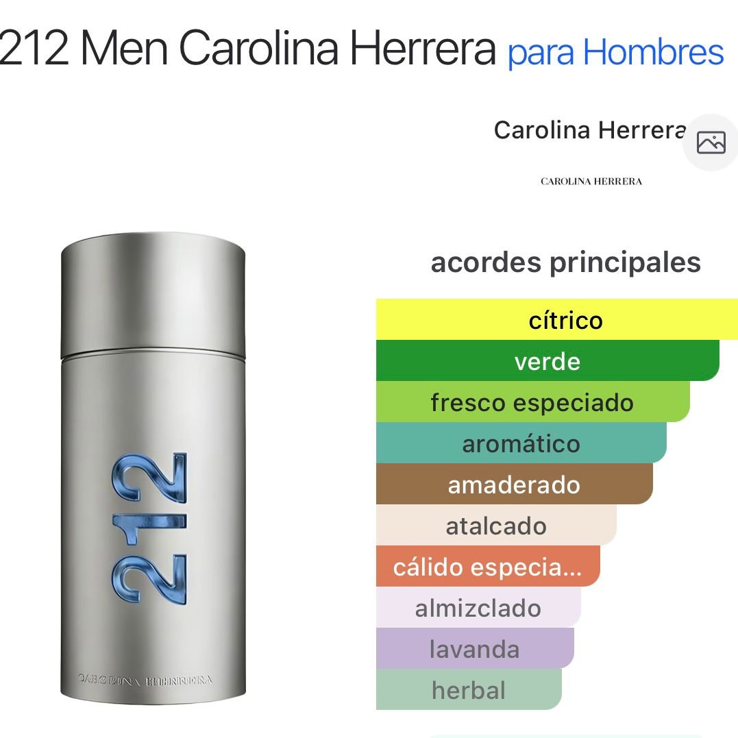 PERFUME CAROLINA HERRERA 212 MEN NYC EDT MASCULINO 100ML - Image 3