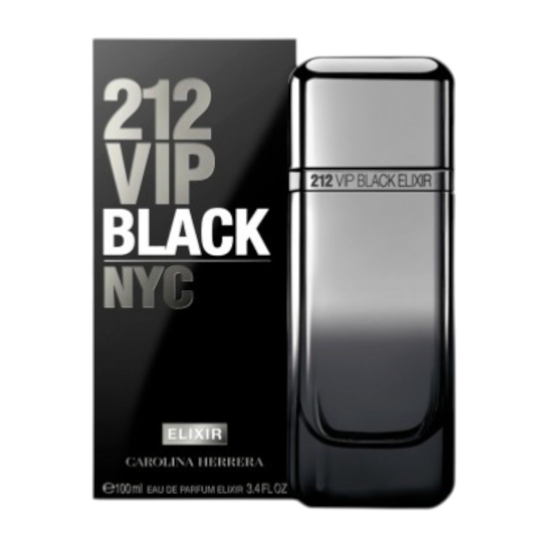 PERFUME CAROLINA HERRERA 212 VIP BLACK ELIXIR EDP MASCULINO 100ML