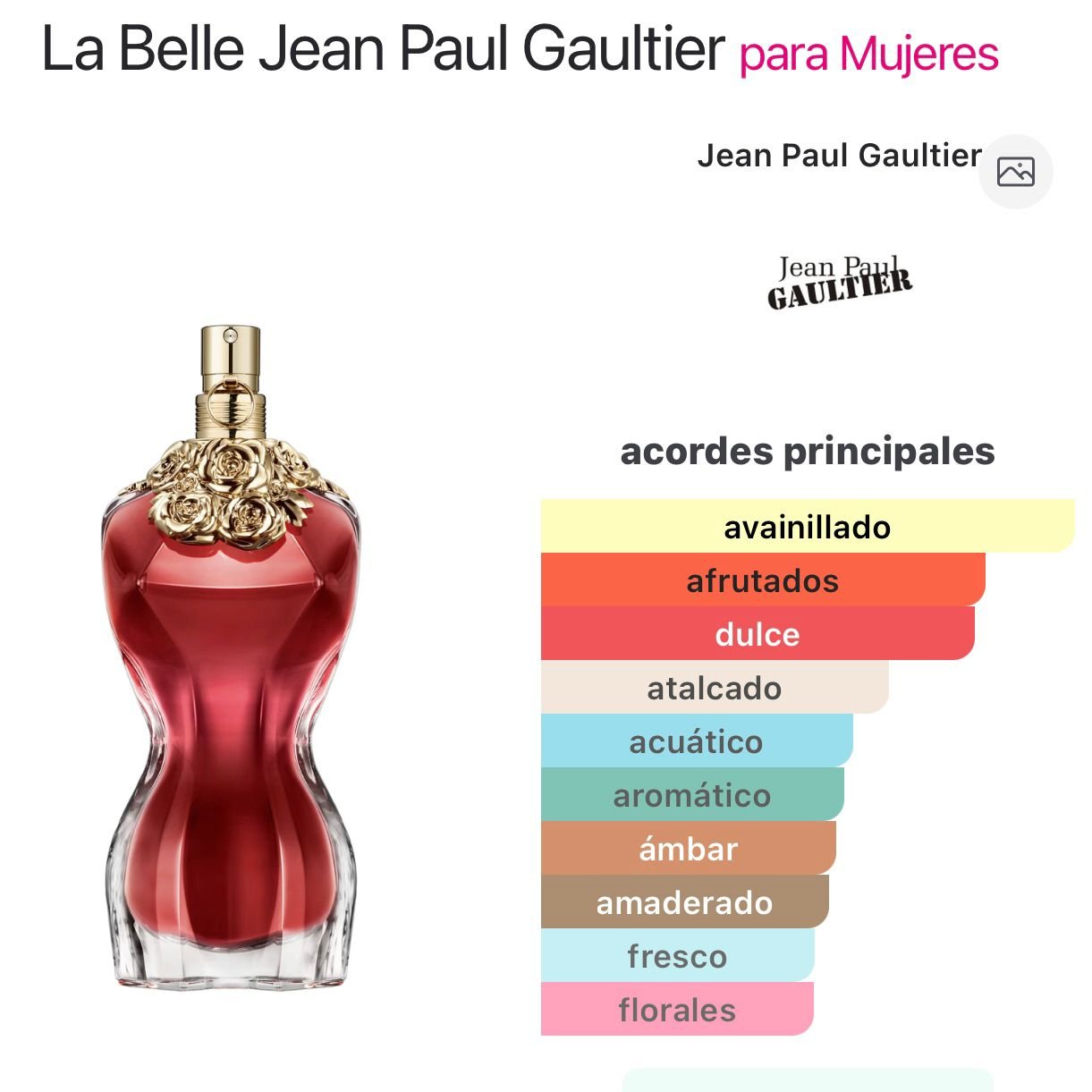PERFUME JEAN PAUL GAULTIER LA BELLE EDP FEMENINO 100ML - Image 3