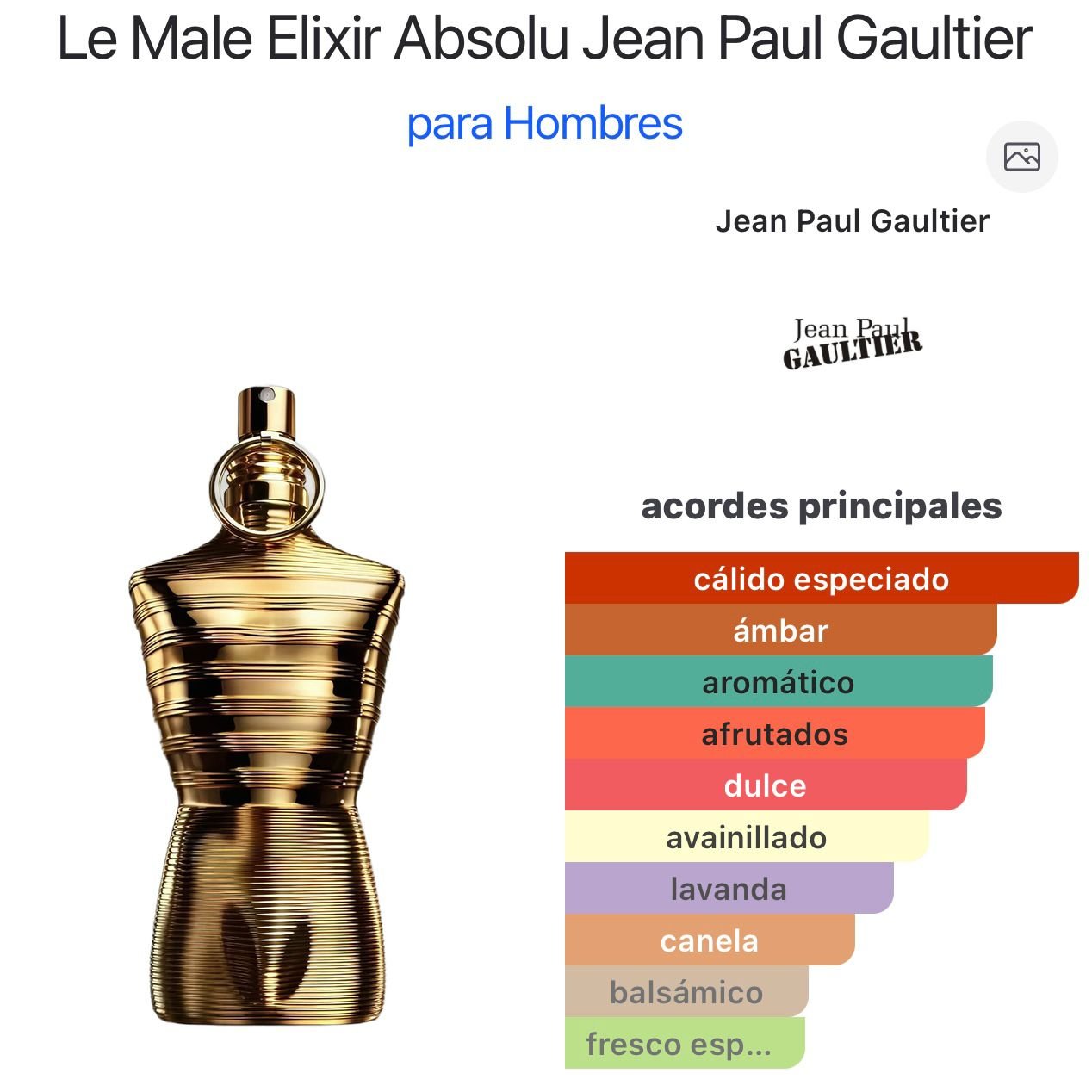 PERFUME JEAN PAUL GAULTIER LE MALE ELIXIR ABSOLU PARFUM INTENSE MASCULINO 200ML - Image 3