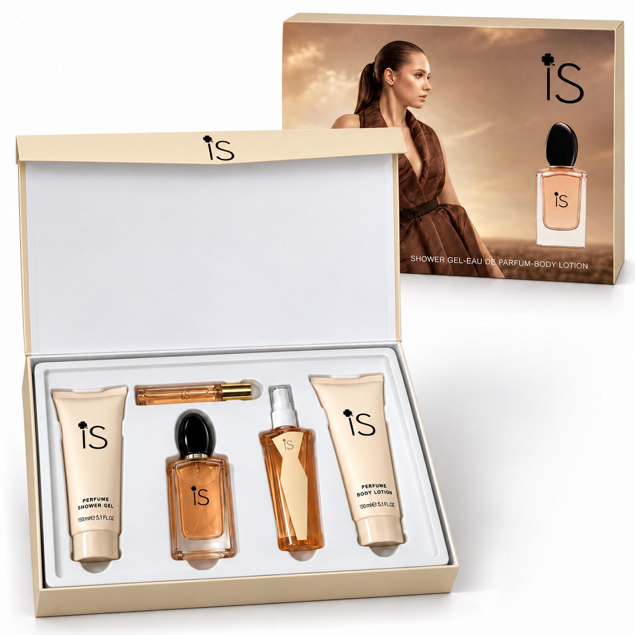 PERFUME KIT MYSTICAL IS 5PCS FEMENINO B5007