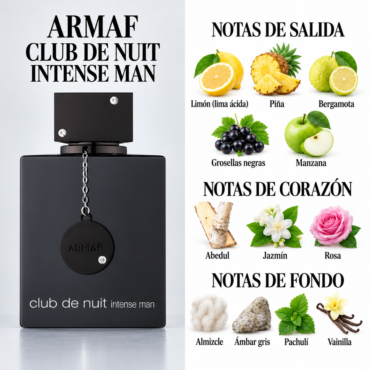 PERFUME ARMAF CLUB DE NUIT INTENSE MAN MASCULINO EDP 105ML - Image 3