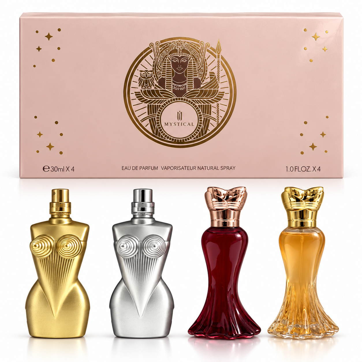PERFUME MYSTICAL KIT MINIATURA FEMENINO 4PCS 30ML B950-18