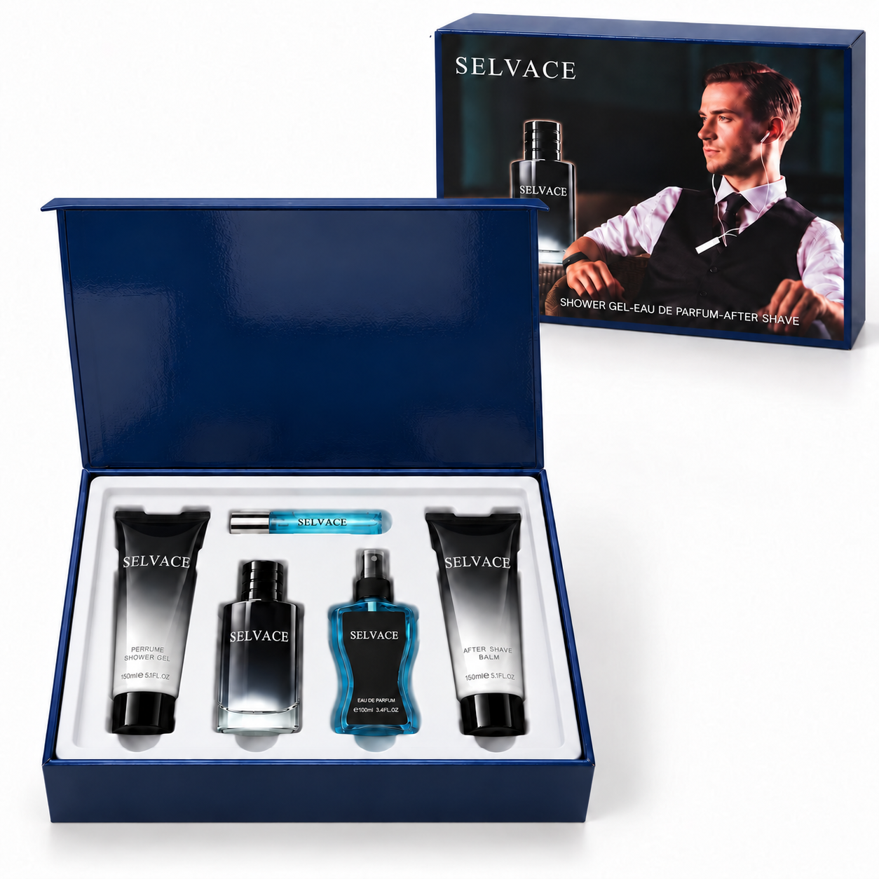 PERFUME KIT MYSTICAL SELVAGE 5PCS MASCULINO B5015
