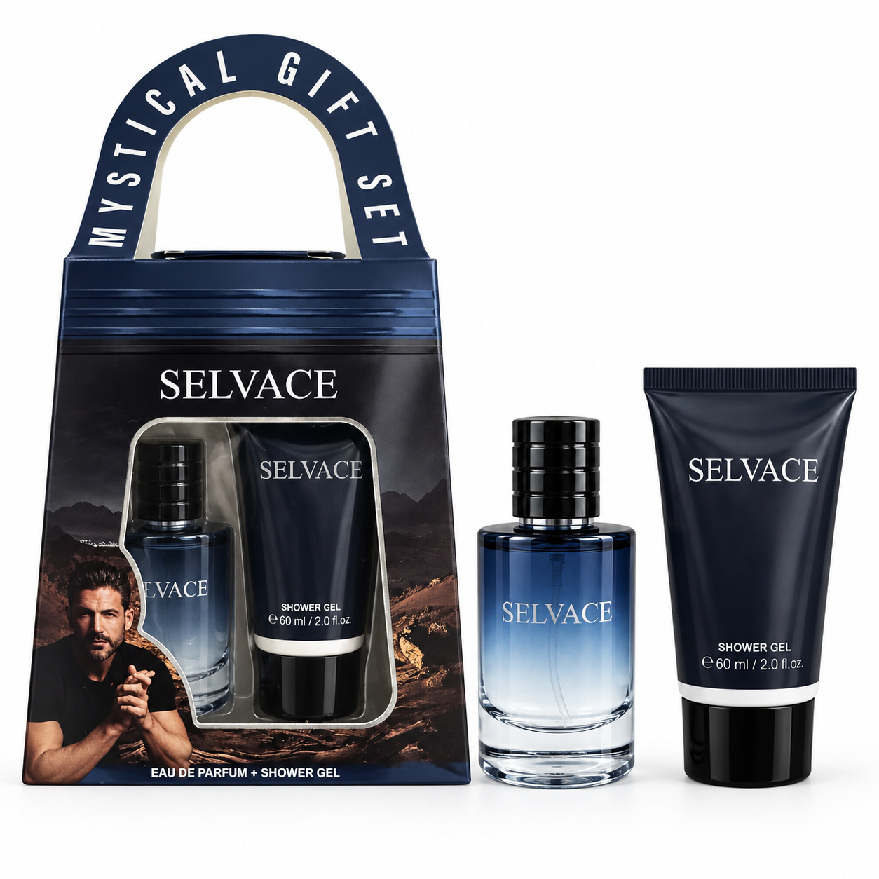 PERFUME MYSTICAL KIT MINIATURA SELVAGE MASCULINO 2 PCS MT050-1