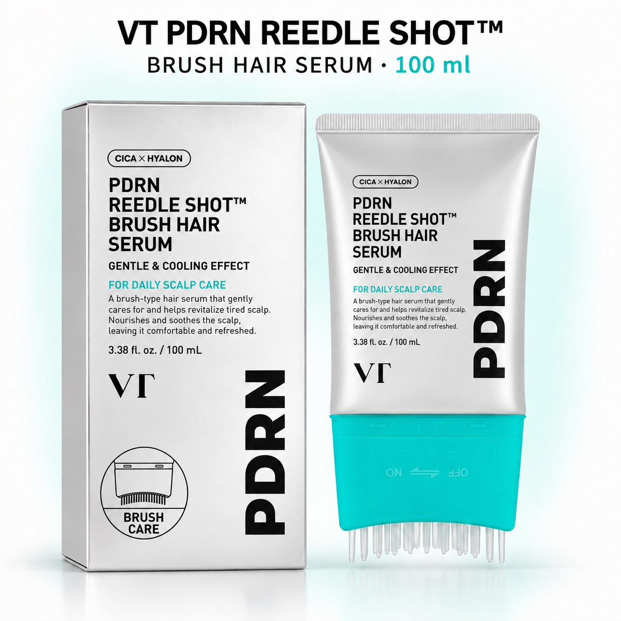 VT COSMETICS HAIR BRUSH PDRN REEDLE SHOT SERUM 100ML