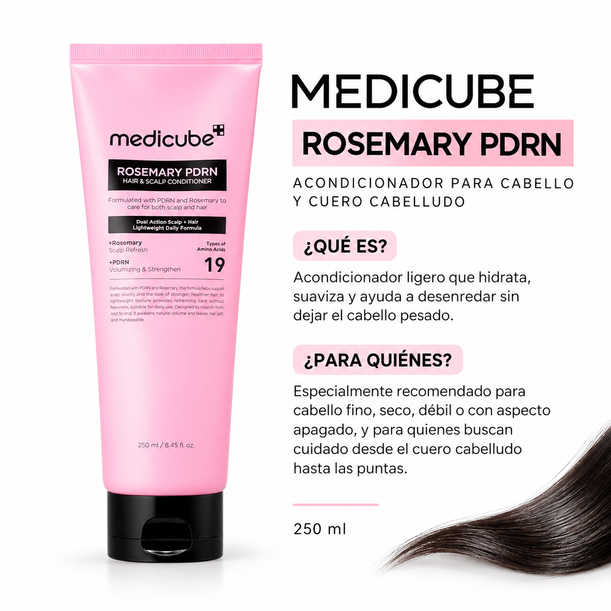 MEDICUBE ROSEMARY PDRN ACONDICIONADOR 250ML