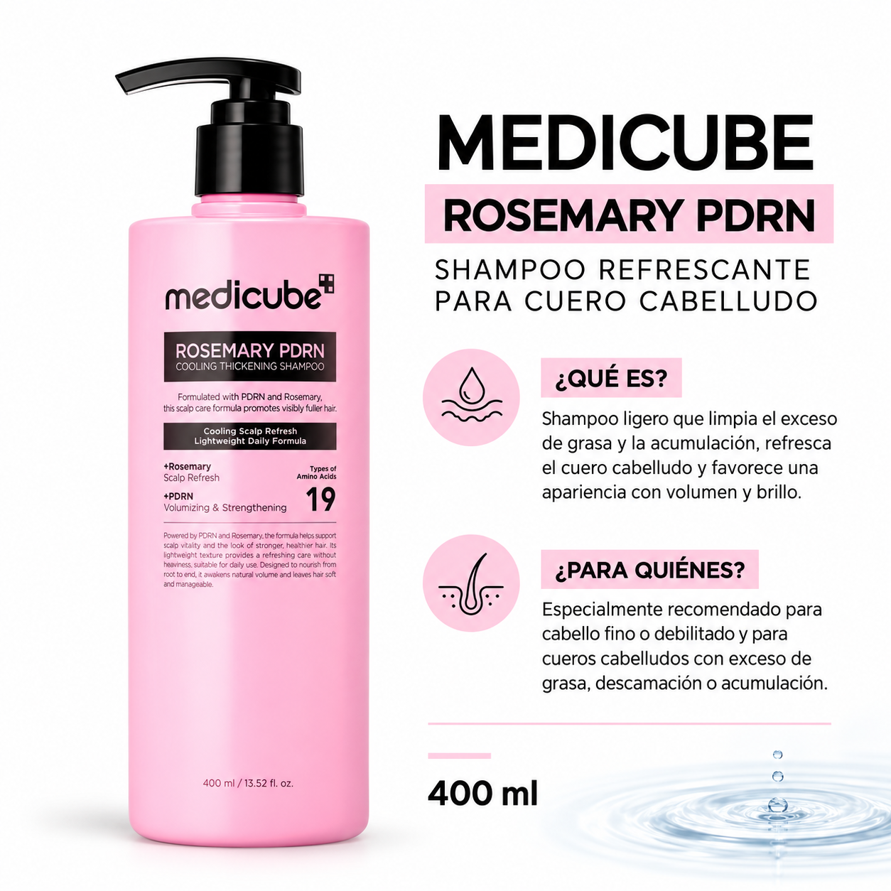 MEDICUBE ROSEMARY PDRN SHAMPOO 400ML
