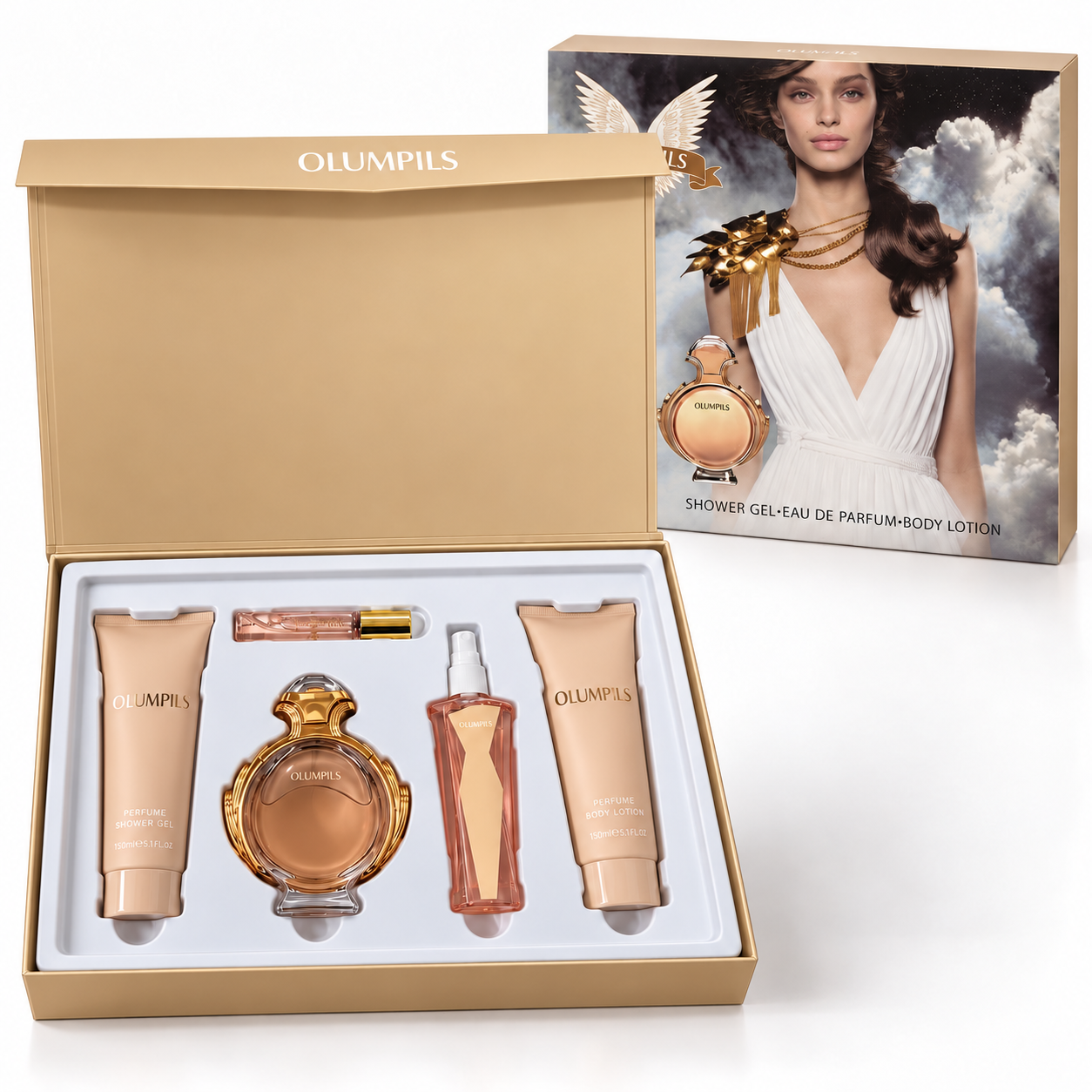 PERFUME KIT MYSTICAL OLUMPILS 5PCS FEMENINO B5010W
