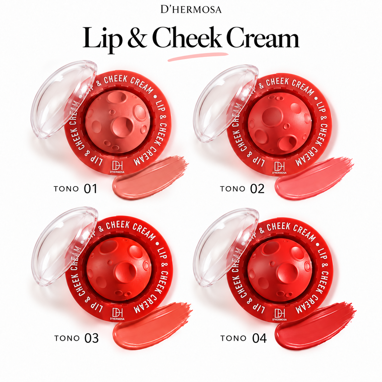 DHERMOSA LABILA Y RUBOR 2EN1 LIP AND CHEEK CREAM 8G