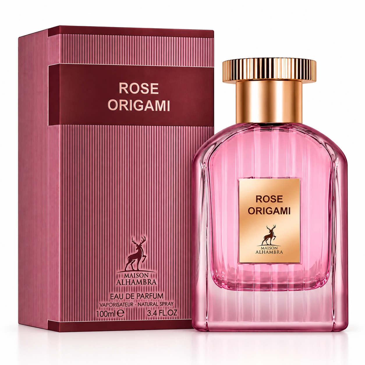 PERFUME MAISON ALHAMBRA ROSE ORIGAMI EDP FEMENINO 100ML
