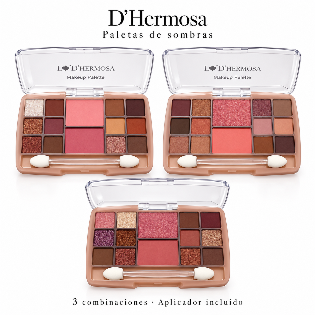 DHERMOSA PALETA DE SOMBRAS MAKEUP PALETTE 14 COLORES