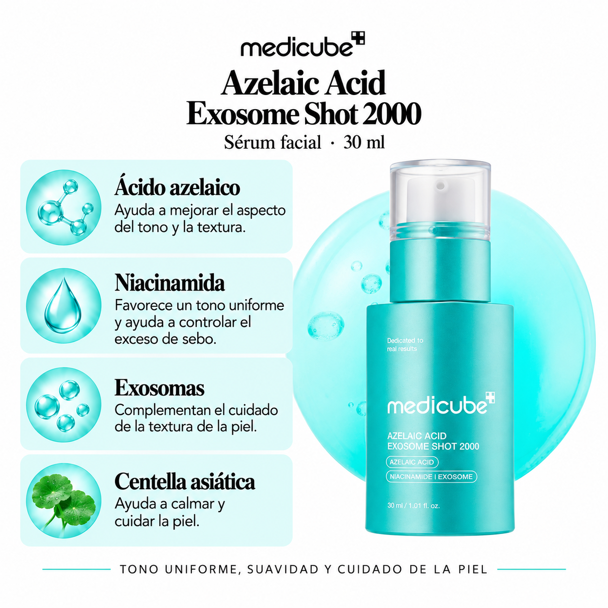 MEDICUBE SERUM FACIAL AZELAIC ACID EXOSOME SHOT 2000 30ML