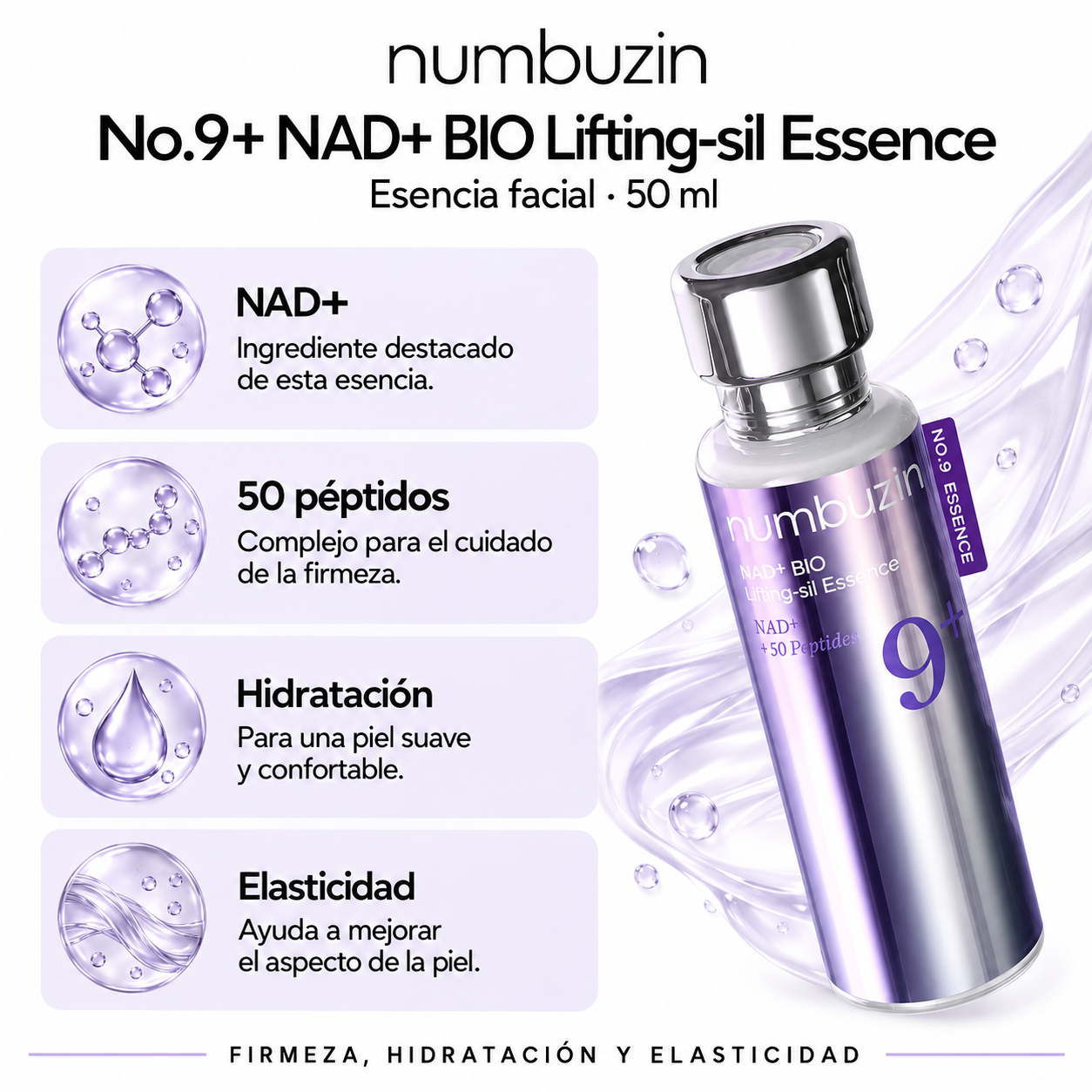 NUMBUZIN ESSENCIA FACIAL No 9 NAD BIO LIFTING-SIL 50 PEPTIDES 50ML