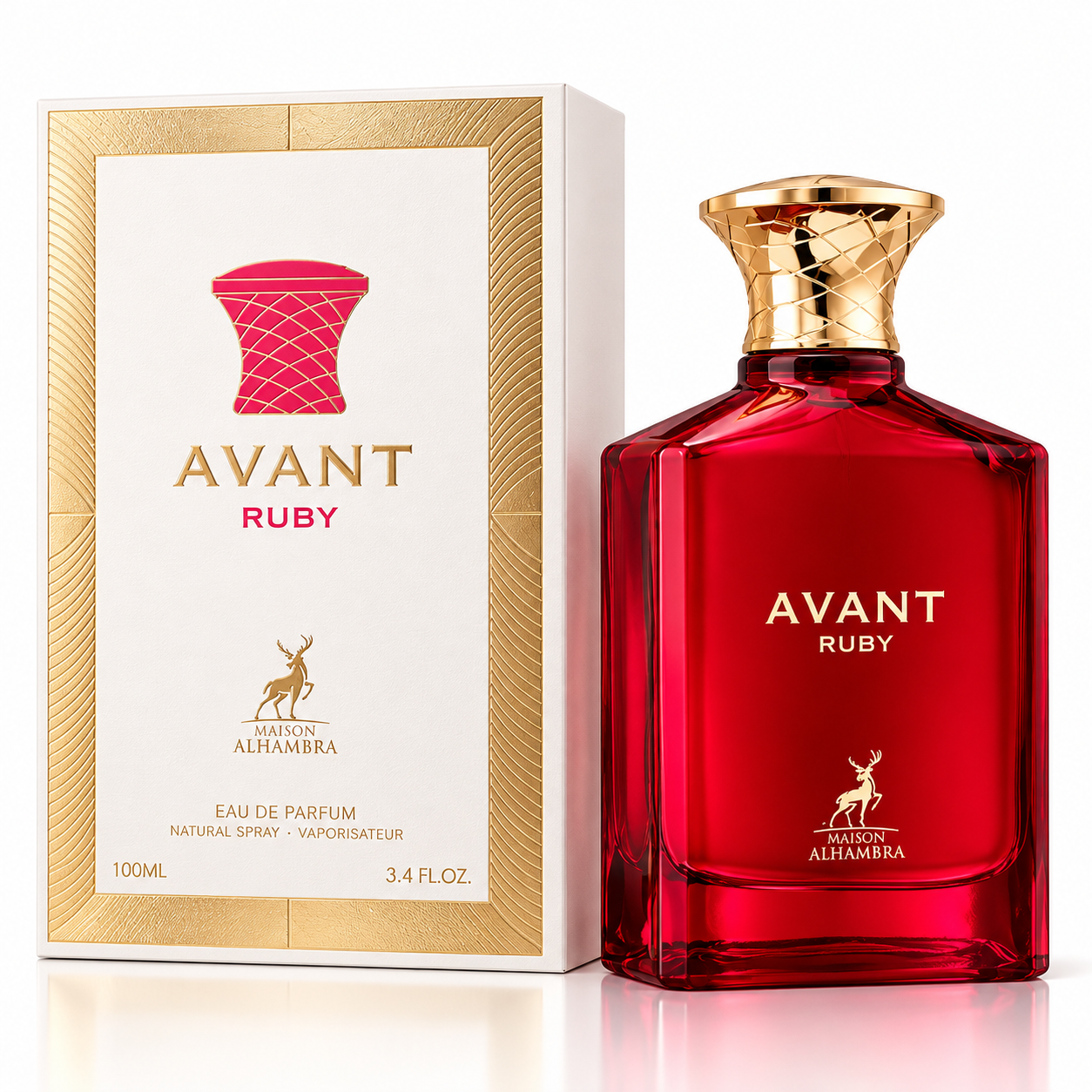 PERFUME MAISON ALHAMBRA AVANT RUBY EDP FEMENINO 100ML