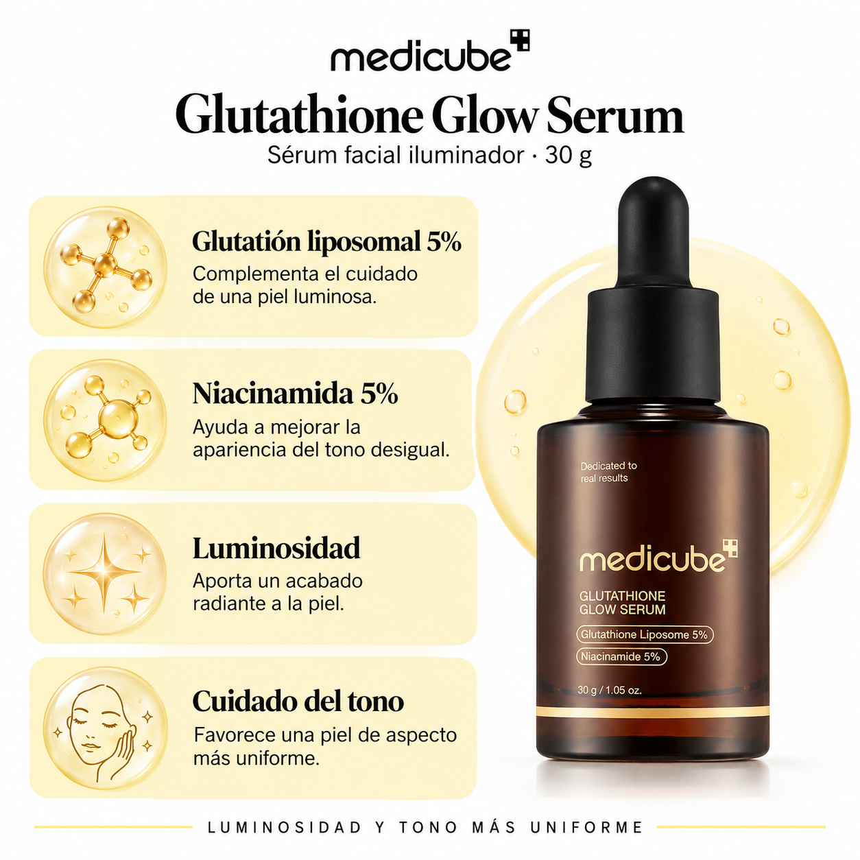 MEDICUBE SERUM FACIAL GLUTATHIONE GLOW 30G