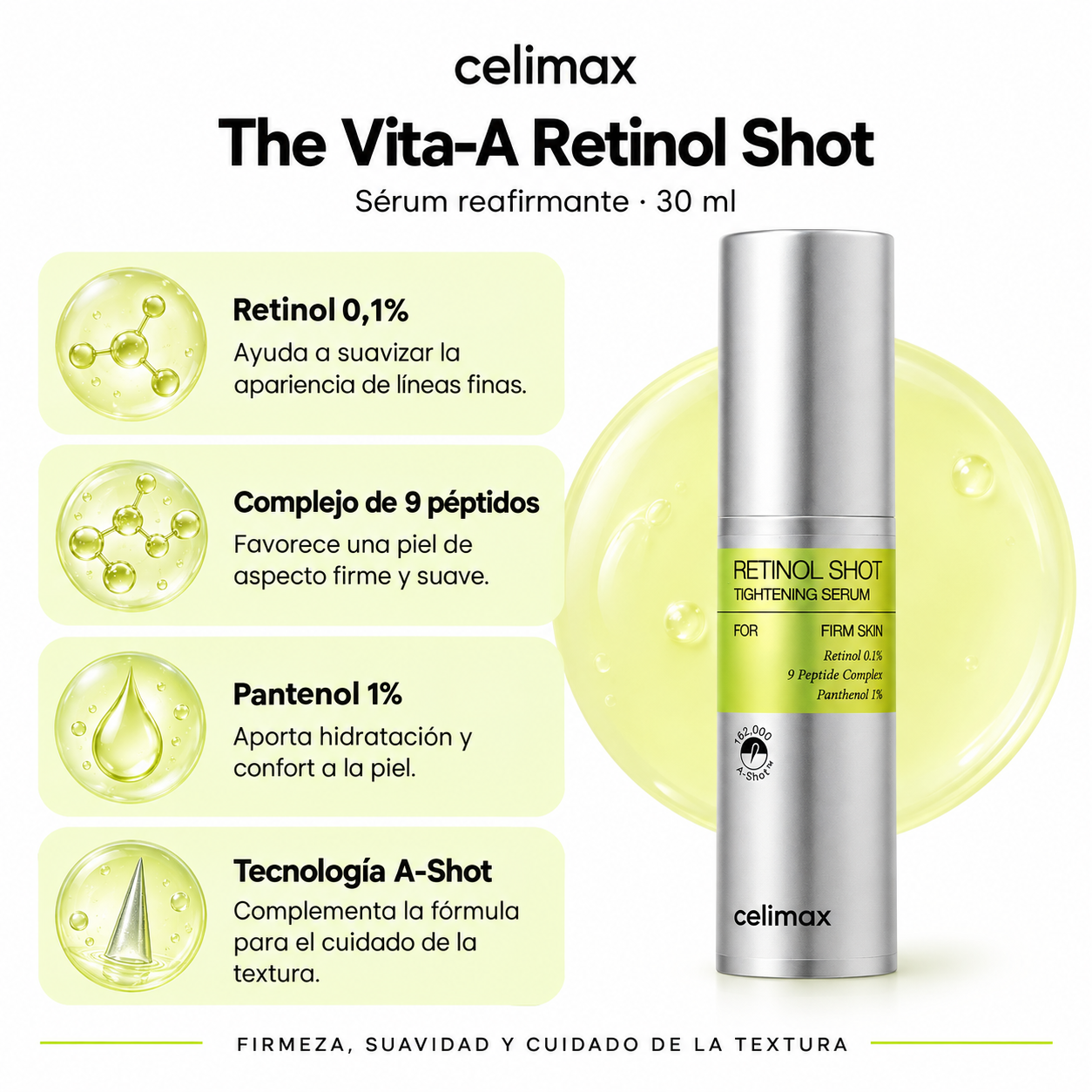CELIMAX SERUM FACIAL THE VITA-A RETINOL SHOT TIGHTENING FIRM SKIN 30ML