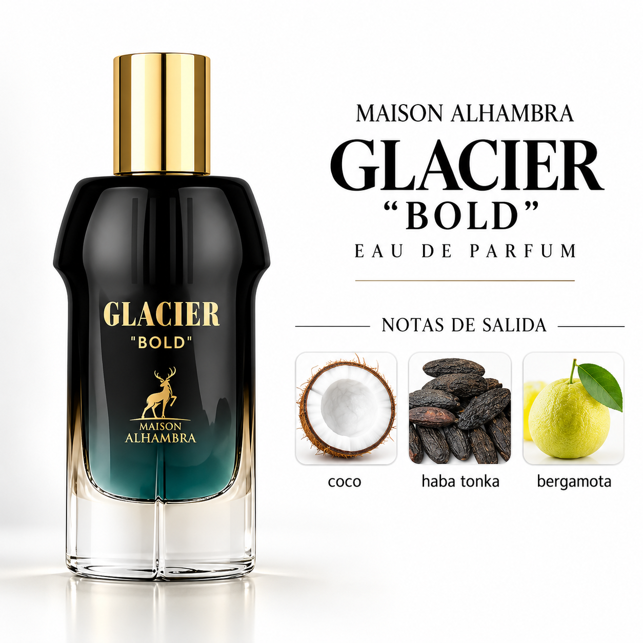 PERFUME MAISON ALHAMBRA GLACIER BOLD EDP MASCULINO 100ML - Image 3