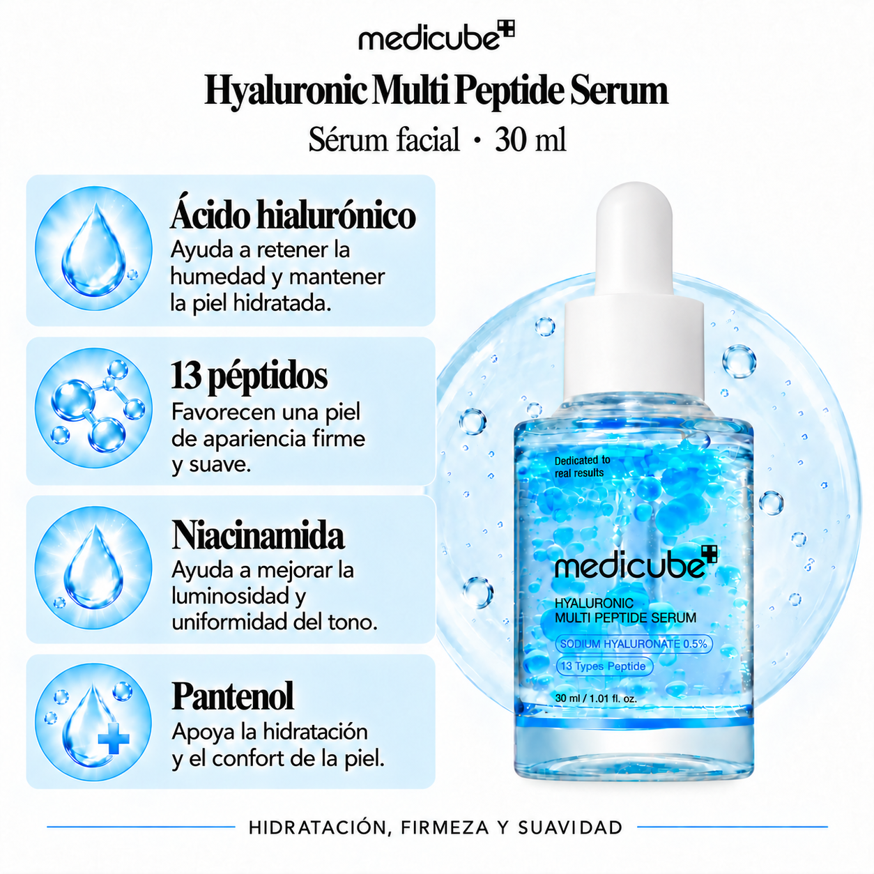 MEDICUBE SERUM FACIAL HYALURONIC MULTI PEPTIDE 30ML