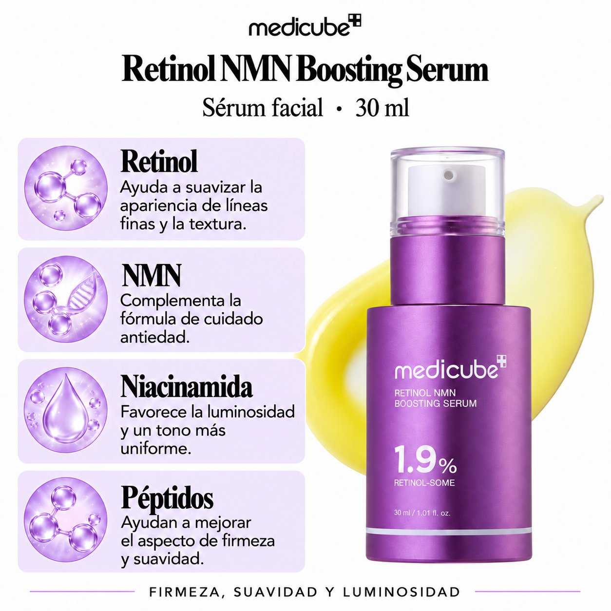 MEDICUBE SERUM FACIAL RETINOL NMN BOOSTING 1.9% 30ML